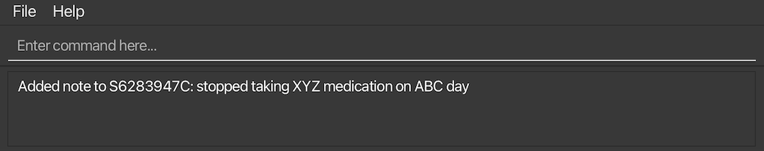 AddNote command success