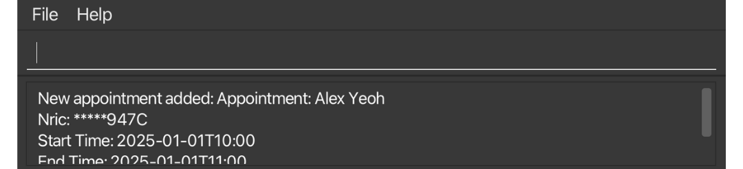Add Appointment success