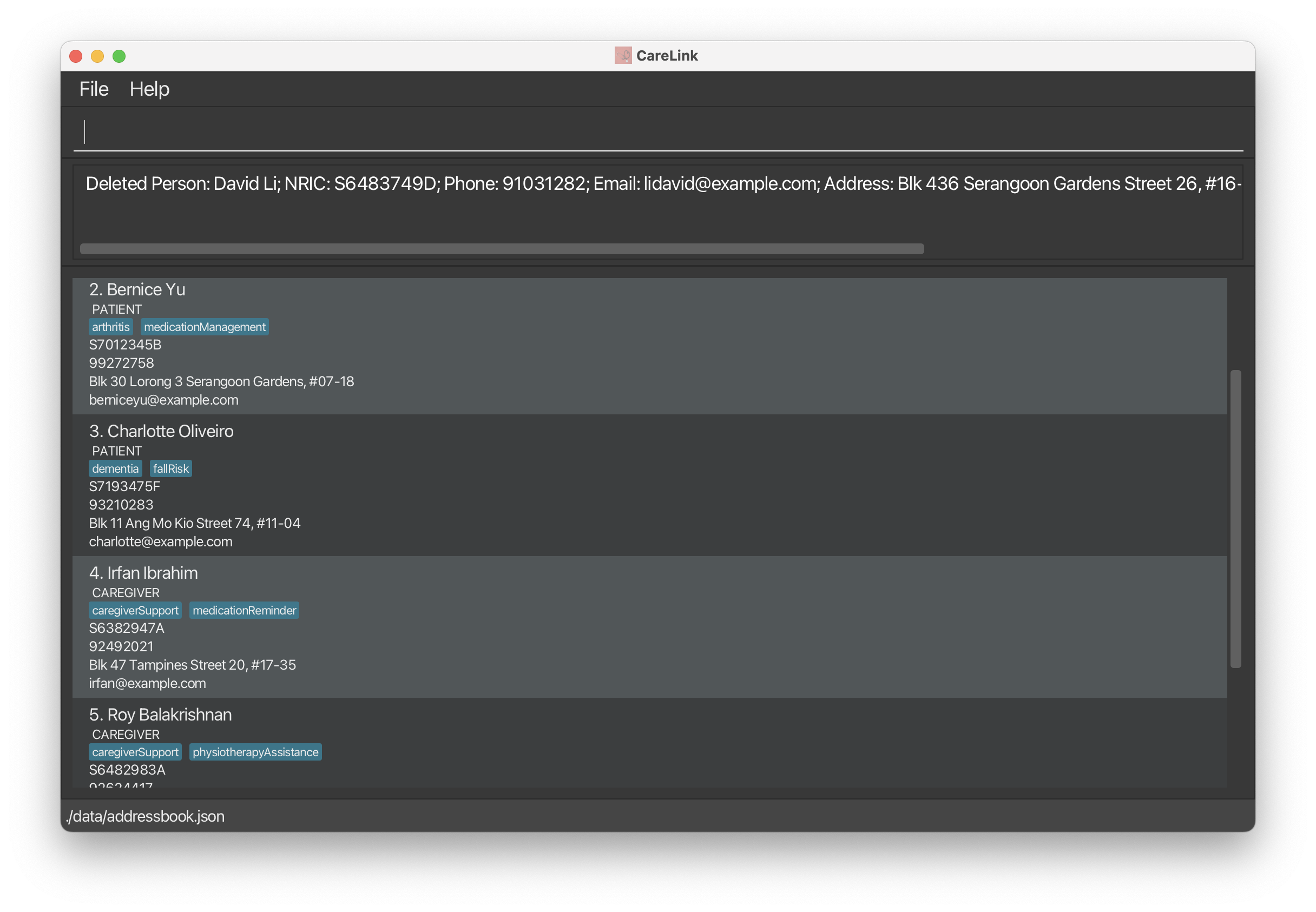 result for 'delete S6483749D'