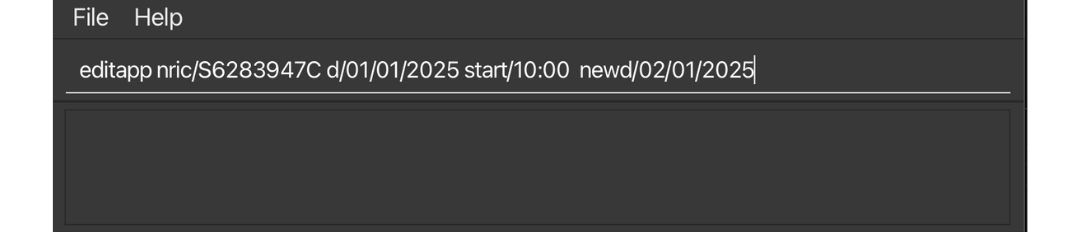 Edit Appointment example