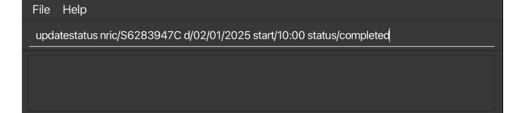 Update Appointment Status example